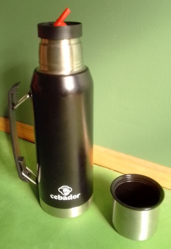 Kyma Mate Thermos - 1 liter Capacity, with Pouring Beak Cebador