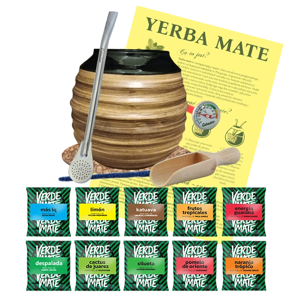 Zestaw STARTOWY yerba mate 10x50g + termometr