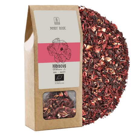Mary Rose – Hibiskus ekologiczny – Malwa Sudańska (płatki) 50 g