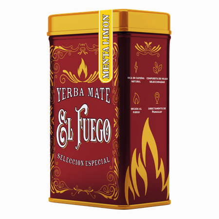 Yerbera – Puszka +  El Fuego Menta Limon 0,5 kg 