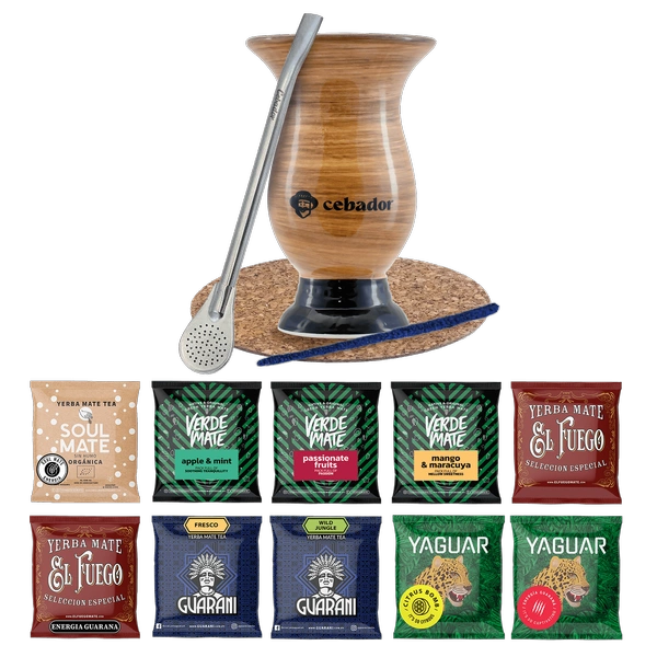 Zestaw Yerba Mate 10x50g Tykwa Bombilla 500g