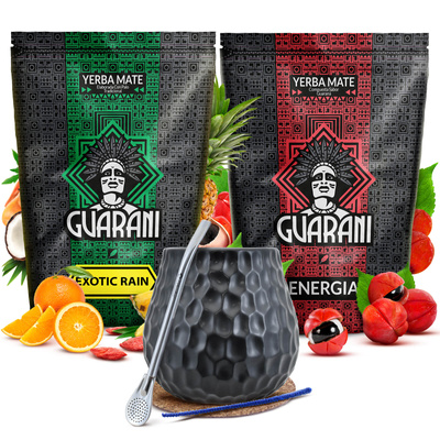 Zestaw yerba mate Guarani 2x500g tykwa ceramiczna bombilla