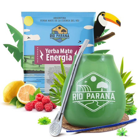 Zestaw yerba mate tykwa ceramiczna bombilla