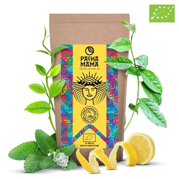 Guayusa Pachamama Menta Limón – ekologiczna z miętą i cytryną – 100g