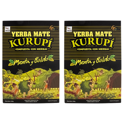 Yerba Mate Kurupi Compuesta Menta Boldo 2x500g