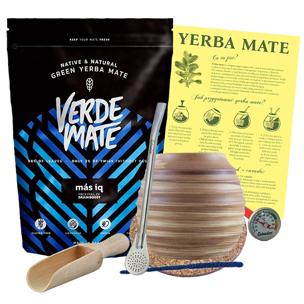 Zestaw Yerba Verde Mate Mas IQ 500g OKAZJA!