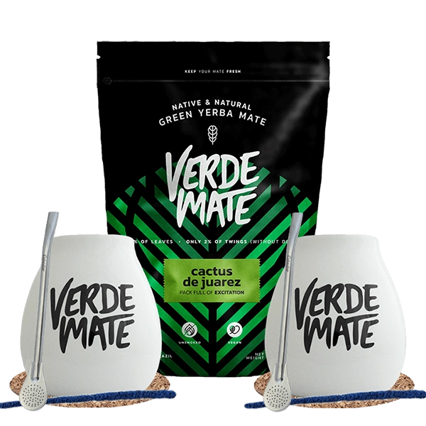 Zestaw Startowy dla dwojga Yerba Mate Verde Mate Cactus de Juarez 500g