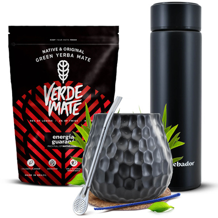 Zestaw Yerba Mate Verde Mate 400g 0,4kg Termos LED