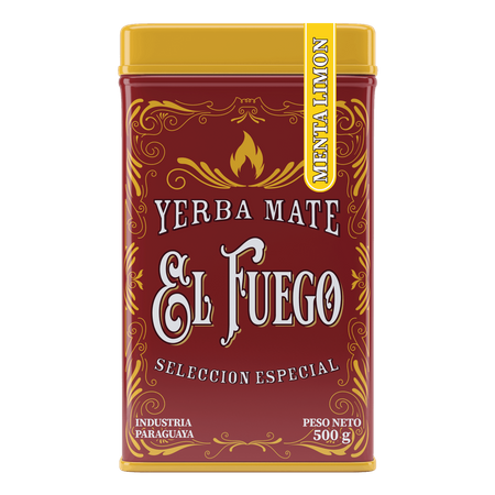 Yerbera – Puszka +  El Fuego Menta Limon 0,5 kg 