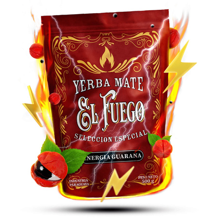 Zestaw Yerba Mate Verde Mate El Fuego Energia 2x500g + akcesoria