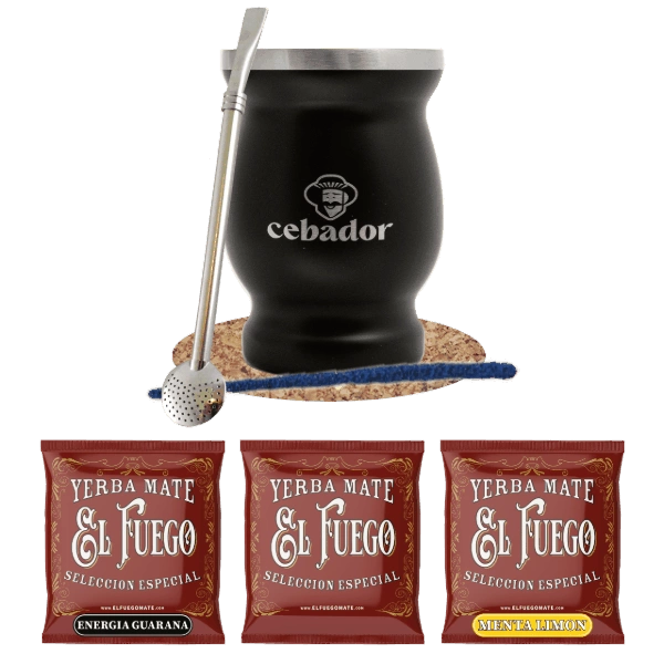 Zestaw Yerba Mate 3x50g TermoLid Cebador 150g