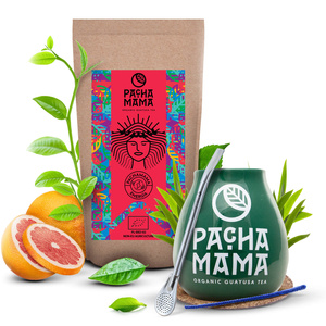 Zestaw Guayusa Pachamama Energia 100g akcesoria