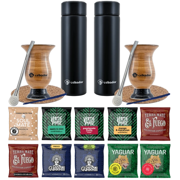 Zestaw Yerba Mate Termos bombilla dla dwojga 500g