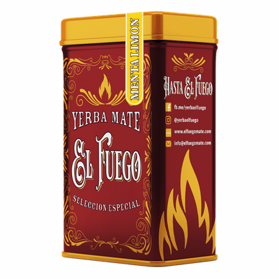 Yerbera – Puszka +  El Fuego Menta Limon 0,5 kg 