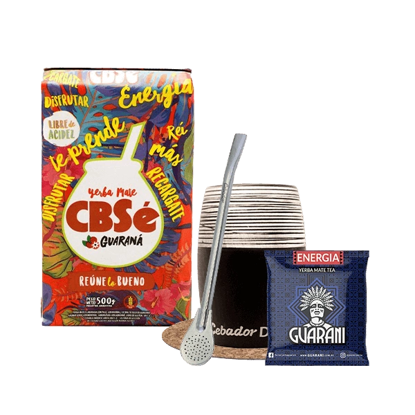 Zestaw Yerba Mate CBSe Guarani 500g Bombilla Tykwa