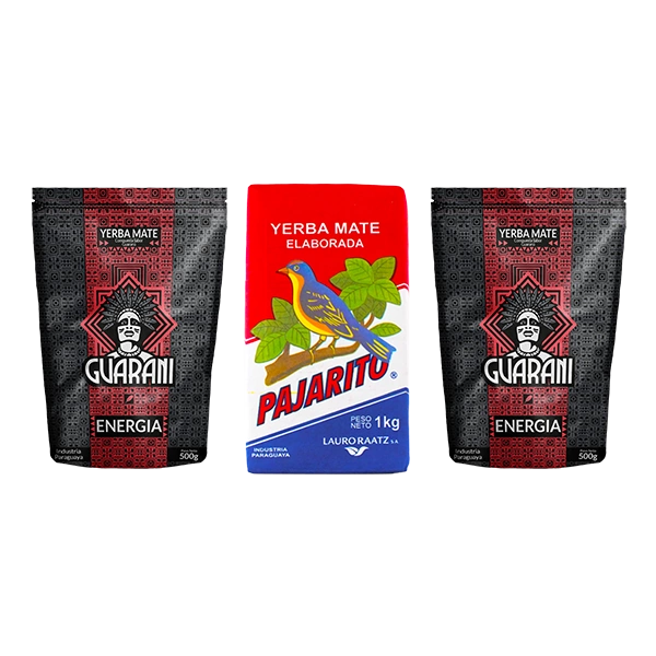 Yerba Mate PAJARITO 1kg + GUARANI ENERGIA 1kg =2k