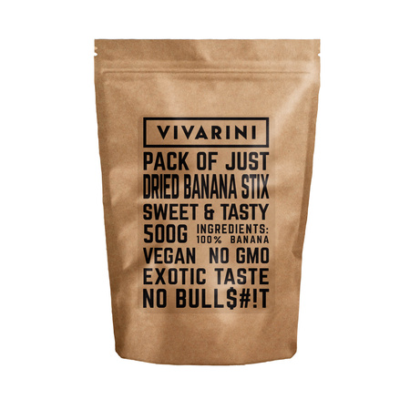 Vivarini – Suszone stixy bananowe 0,5 kg