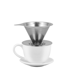 Metalowy zaparzacz do kawy – Dripper Hario V60-02