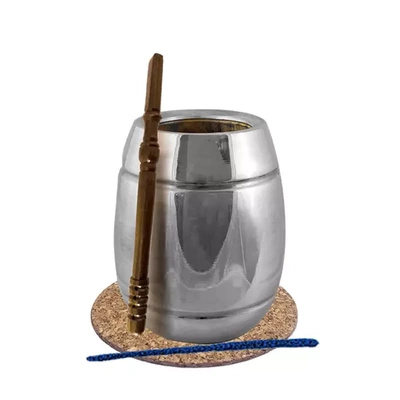 Yerba Mate Matero Palo Santo + Bombilla Palo Santo