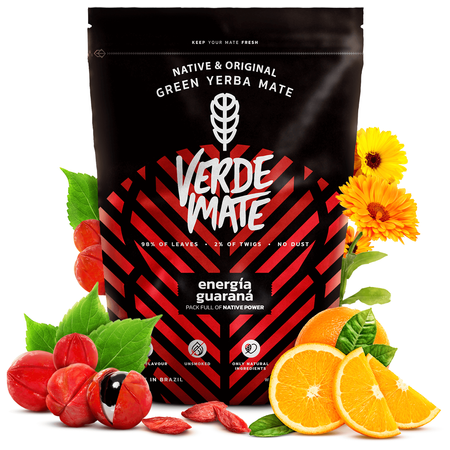 Zestaw dla dwojga z Verde Mate Energia Guarana 0,5kg