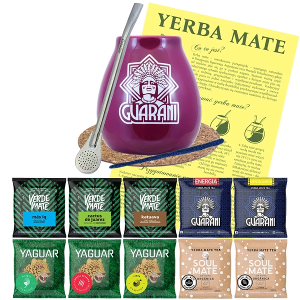 Kompletny zestaw na start do Yerba Mate 10x50g